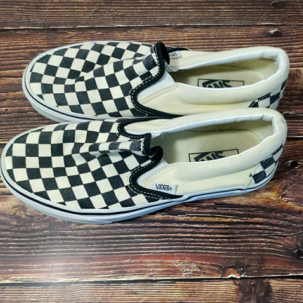 Vans Slip On Black/White Checkered Skate Shoes